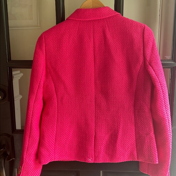 NWT J Crew pink tweed blazer, size 10 - Picture 6 of 7